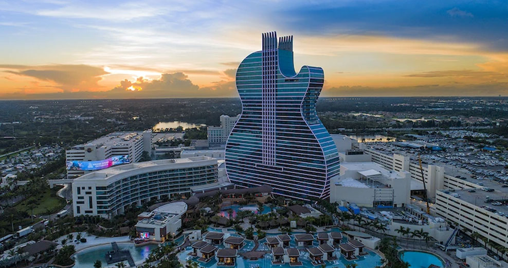 A guitar-shaped hotel is South Florida’s latest beacon